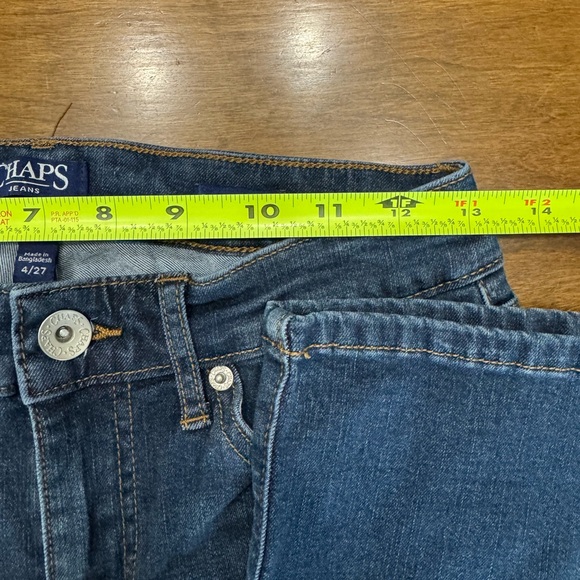 Chaps Mid Rise Crop Kick Jeans - Picture 4 of 8